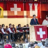 Albert Rösti a prévu de prononcer pas moins de six discours au cours de son tour de Suisse jeudi et vendredi (archives). KEYSTONE/PETER SCHNEIDER